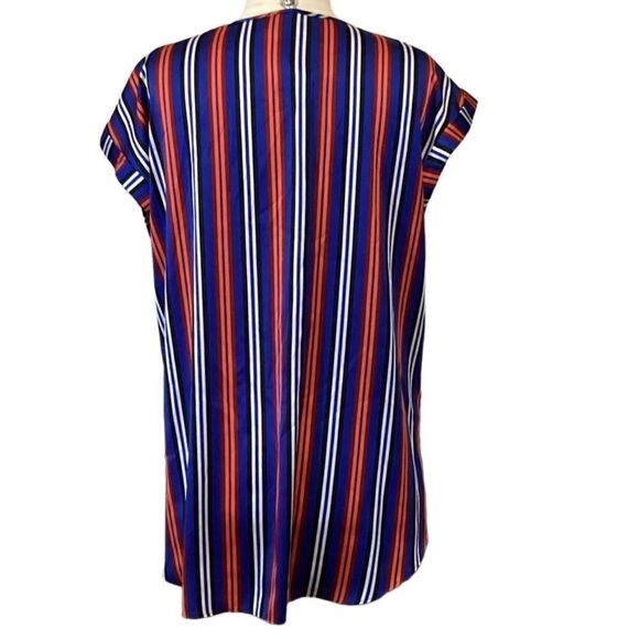 Express Striped Short-Sleeve Tunic Sz L - Picture 4 of 8